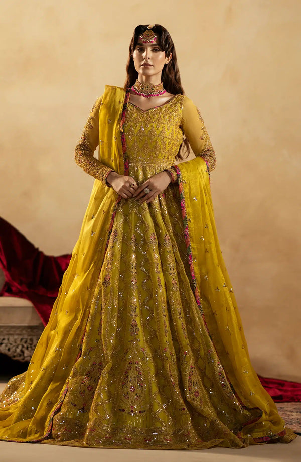 Maryum N Maria | Zamani Beghum Formals 23 | Peridot-(MW23-511) - Hoorain Designer Wear - Pakistani Ladies Branded Stitched Clothes in United Kingdom, United states, CA and Australia