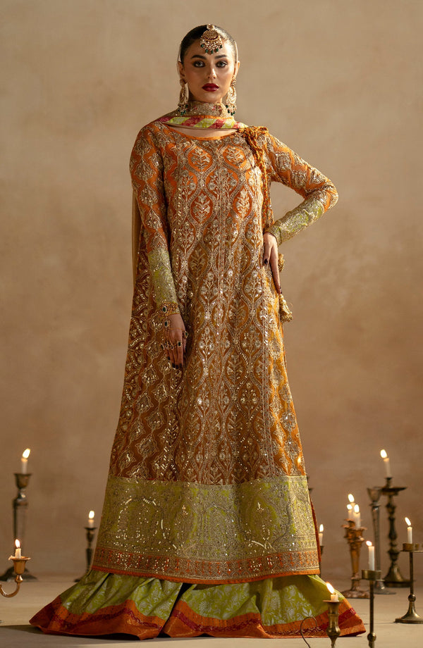 Maryum N Maria | Zamani Beghum Formals 23 | Citrine-(MW23-515) - Hoorain Designer Wear - Pakistani Ladies Branded Stitched Clothes in United Kingdom, United states, CA and Australia