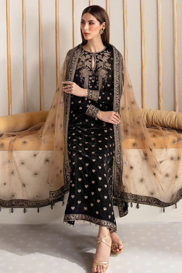 Jazmin | Velvet 23 | VF-2014 - Hoorain Designer Wear - Pakistani Ladies Branded Stitched Clothes in United Kingdom, United states, CA and Australia