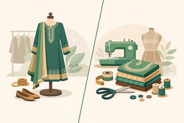 Stitched vs Unstitched Lawn Suits