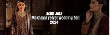 Explore to buy Asim Jofa Makhaml Wedding Velvet Edit UK at Hoorain Designer Wear