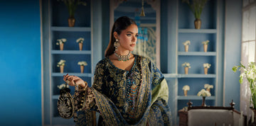 Winter 2025 Pakistani Velvet Outfits UK ideas only at Hoorain Designer Wear.