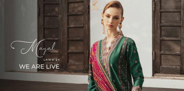 Kanwal Malik Pakistani designer Mayal Lawn is famous in UK USA - Hoorain Designer Wear