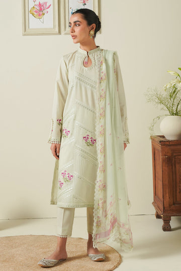 Cross Stitch | Mahiri Embroidered Lawn 24 | PASTEL BLOOM - Pakistani Clothes for women, in United Kingdom and United States