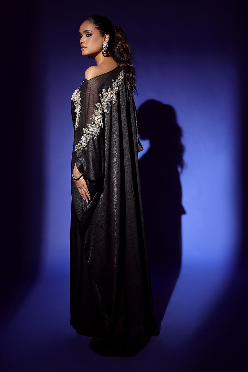 Wardha Saleem | Luxury Pret Fusion Wear | RAVEN DRAPE (1PC)