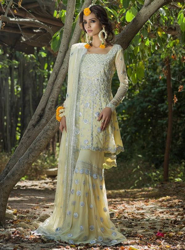 Zainab Chottani | Semi Formals | LEMON YELLOW