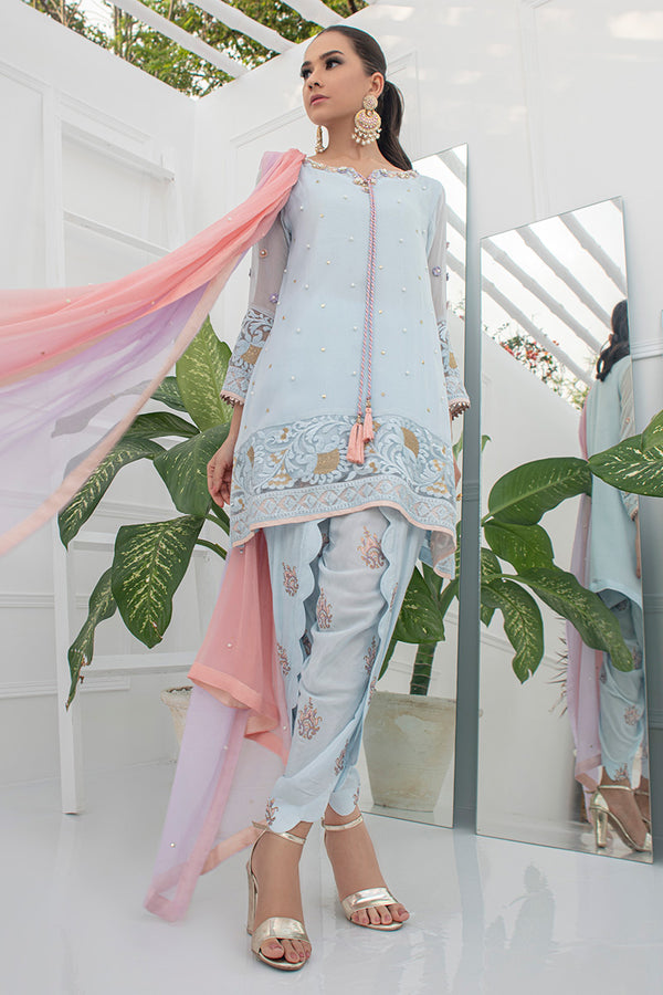 Fatima Khan | Luxury Pret 24 | DAISY BLUE