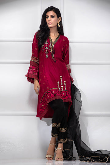 Fatima Khan | Luxury Pret 24 | CARDINAL RED