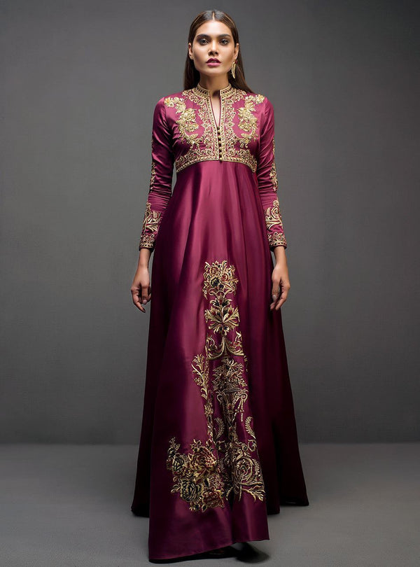 Zainab Chottani | Semi Formals | MAROON GOWN