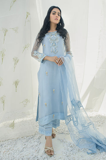 Fatima Khan | Luxury Pret 24 | POWDER BLUE