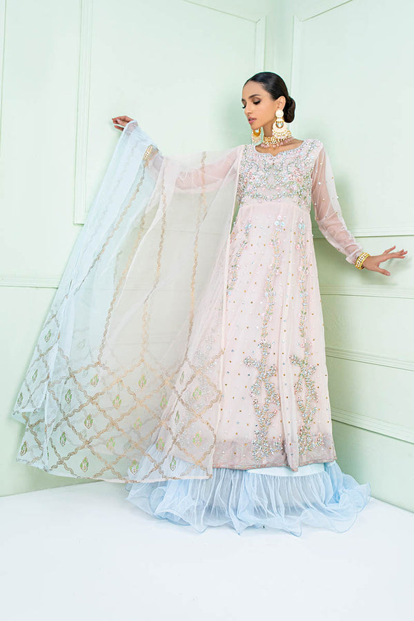 Fatima Khan | Luxury Pret 24 | NISSA (NUDE EMBROIDERED ORGANZA)