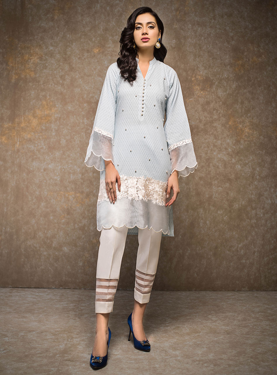 Zainab Chottani | Casual Pret | CLOUDY BLUE