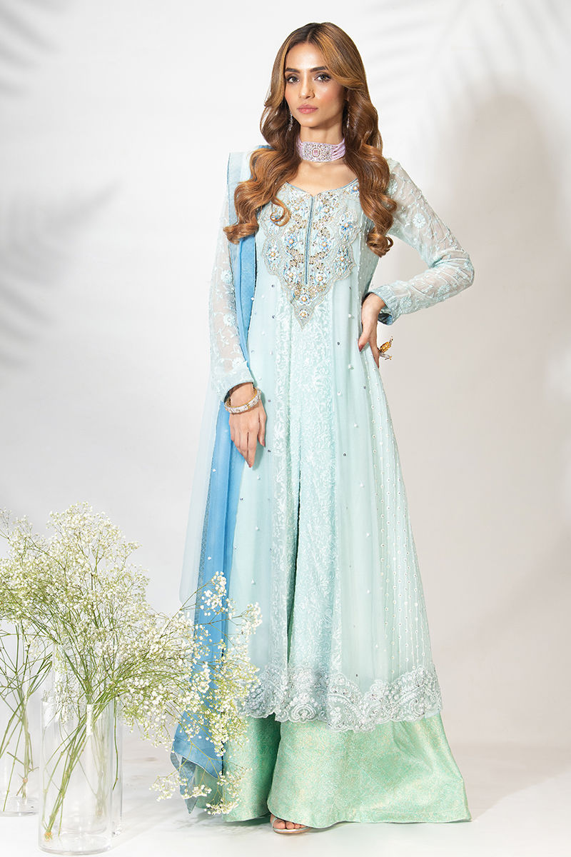 Fatima Khan | Luxury Pret 24 | TIFFANY BLUE