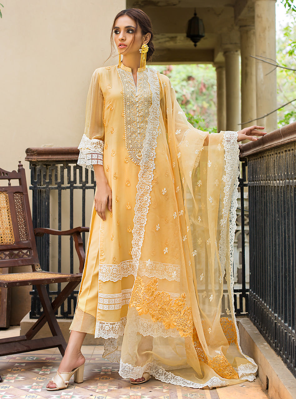 Zainab Chottani | Luxury Pret | YELLOW PETALS