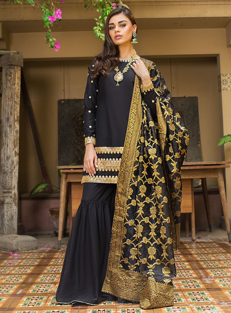 Zainab Chottani | Luxury Pret | BLACK GOLD SYMPHONY