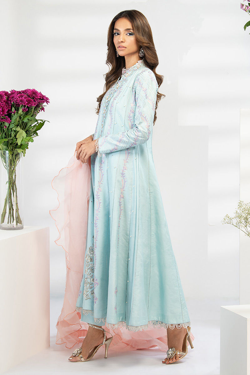 Fatima Khan | Luxury Pret 24 | LIGHT CYAN