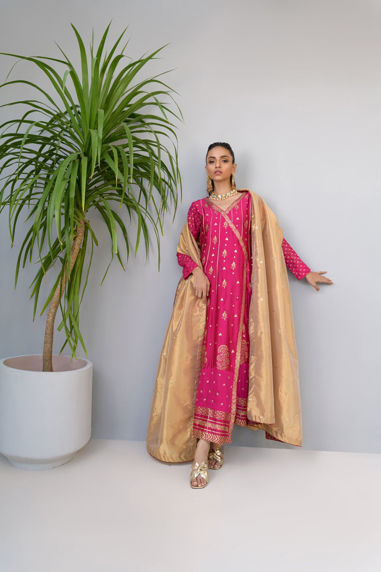 Fatima Khan | Luxury Pret 24 | SHIMMERY FUCHSIA