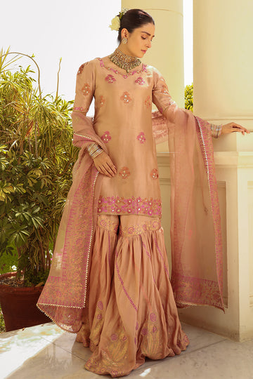 Ansab Jahangir | Luxury Silk Pret | TAUPE