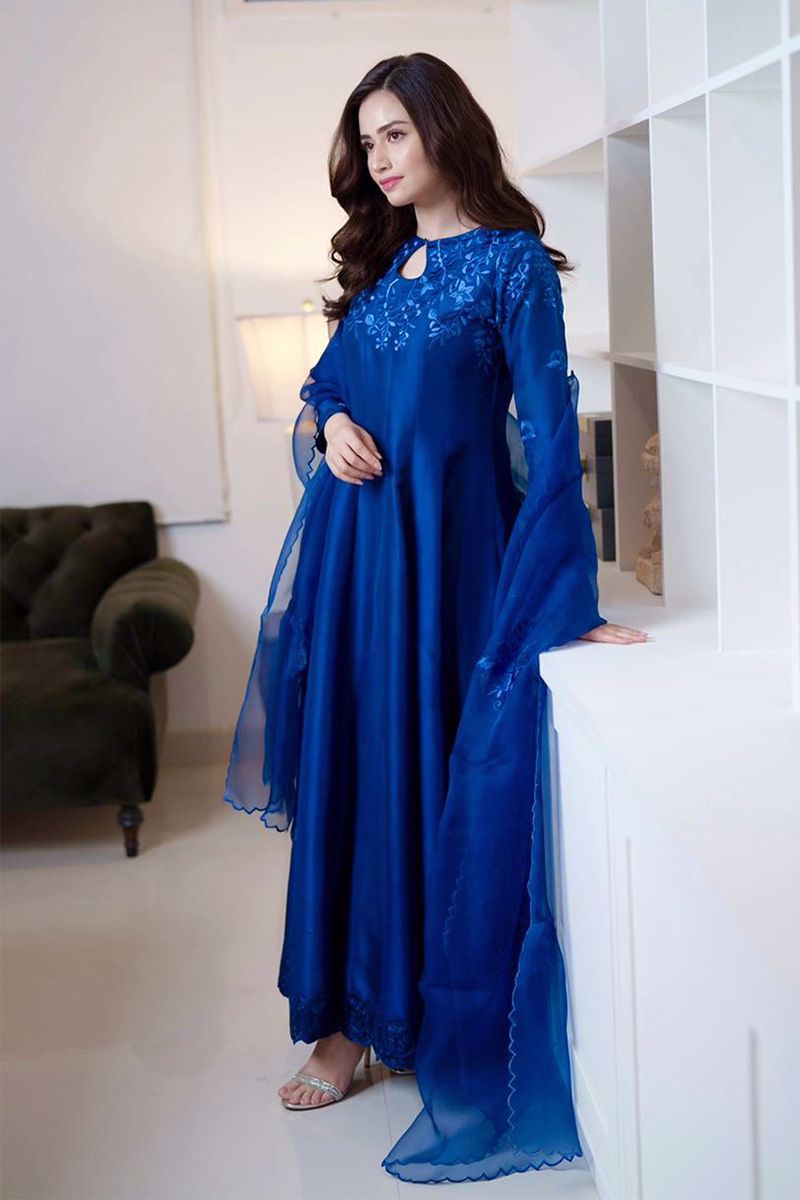 Ansab Jahangir | Luxury Silk Pret | BLUE SHADOW