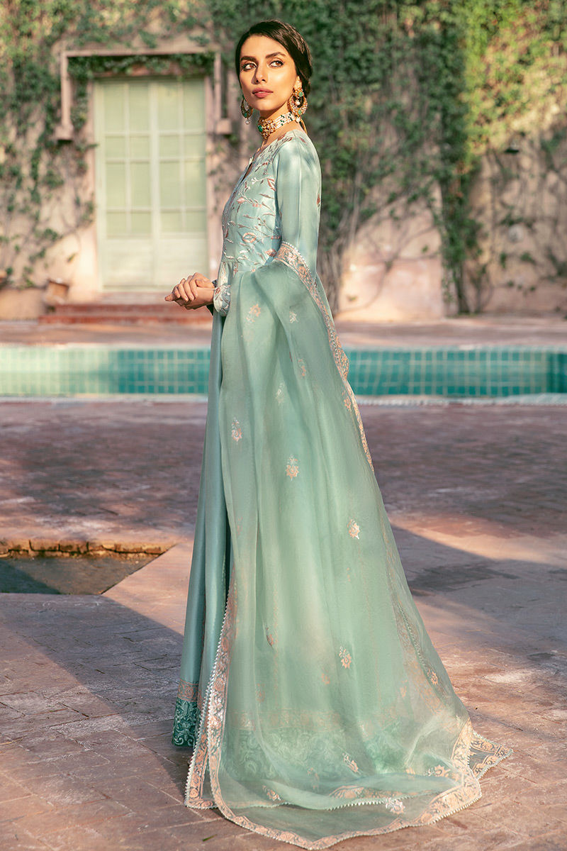 Ansab Jahangir | Luxury Silk Pret | SEAFOAM