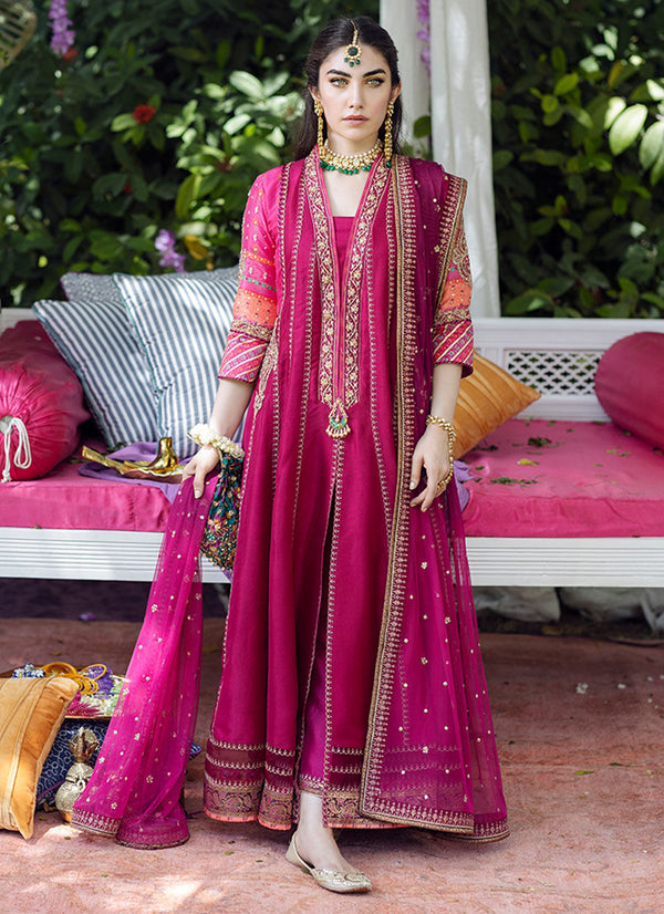 Farah Talib Aziz | Designer Picks 24 | ZAREEN FUCHSIA KALIDAAR AND DUPATTA