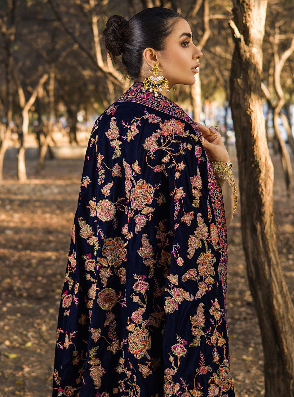 Zainab Chottani | Luxury Pret | MEHMAL- BLUE