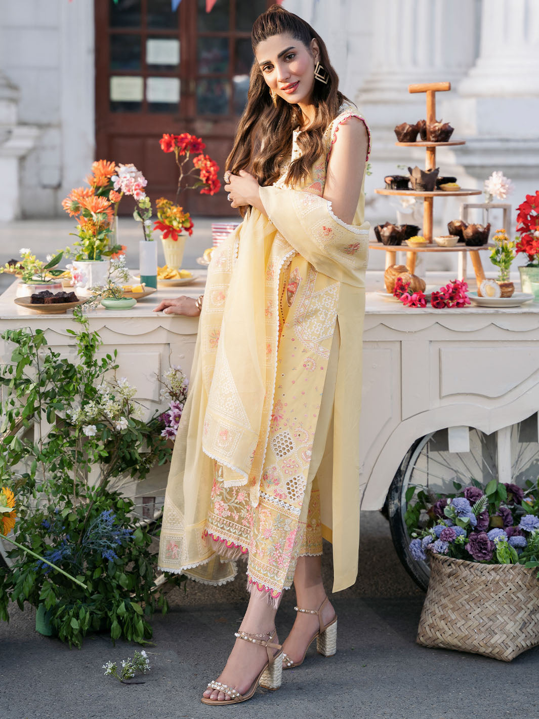 Bin Ilyas | Clara Embroidered Lawn 24 | 212 - B - Pakistani Clothes for women, in United Kingdom and United States