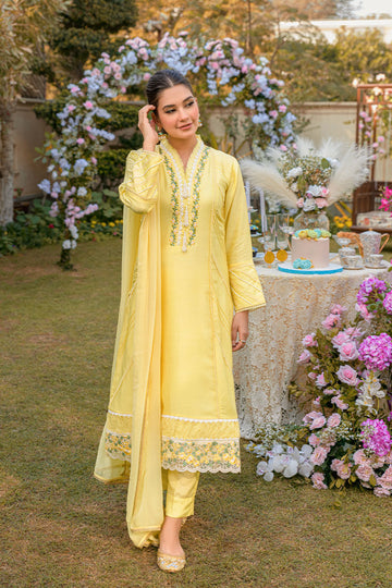 Fatima Khan | Luxury Pret 24 | VIVID YELLOW