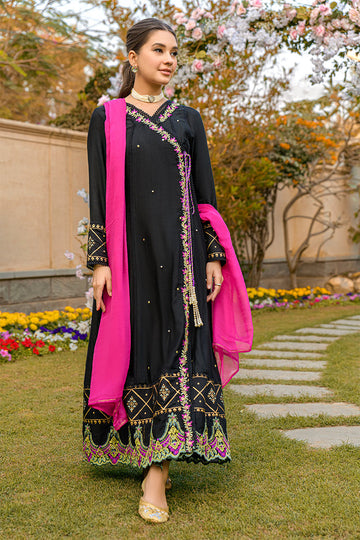 Fatima Khan | Luxury Pret 24 | BERRY BLACK