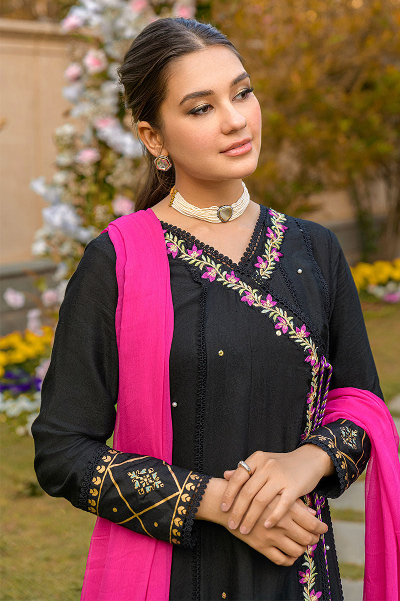 Fatima Khan | Luxury Pret 24 | BERRY BLACK