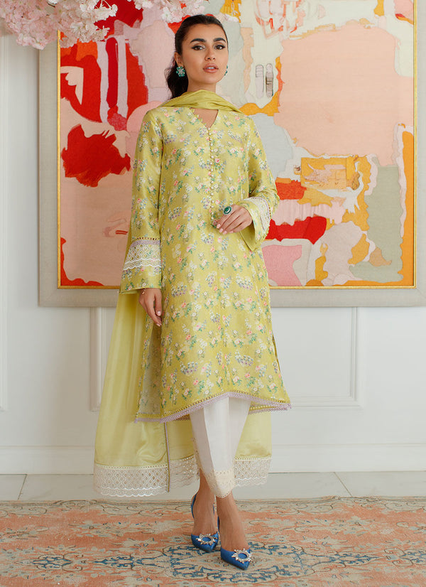 Farah Talib Aziz | Designer Picks 24 | EDEN KIWI SHIRT AND DUPATTA