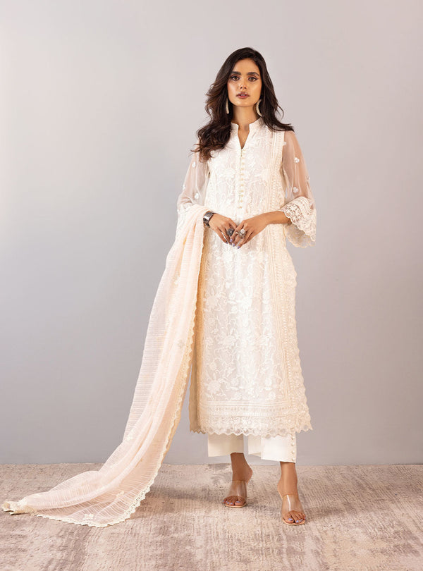 Zainab Chottani | Luxury Pret | WHITE FLORA