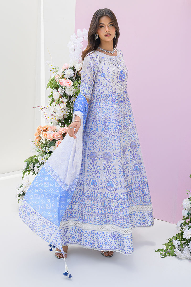 Fatima Khan | Prints and Petals | Azure Blue