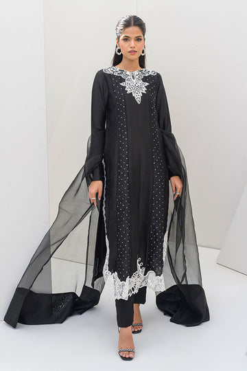 Fatima Khan | Serene Eid Luxe Pret | Obsidian