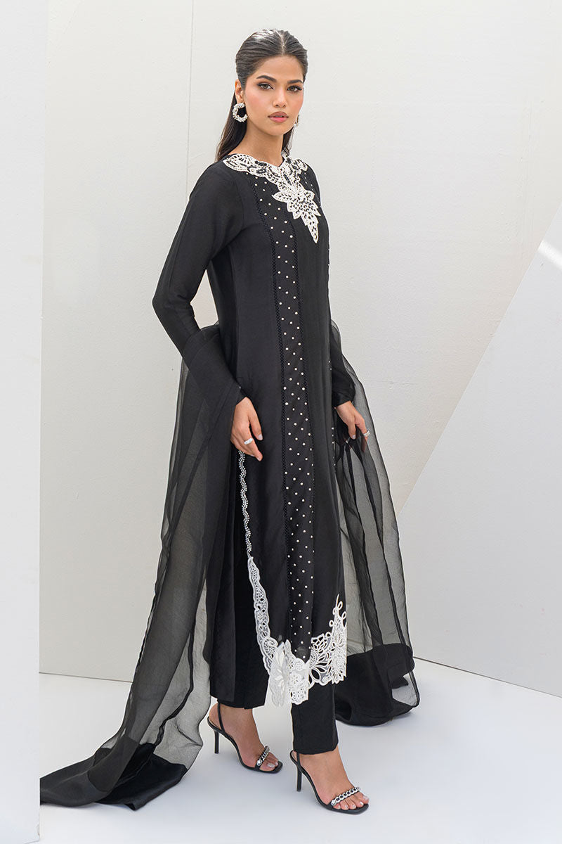 Fatima Khan | Serene Eid Luxe Pret | Obsidian