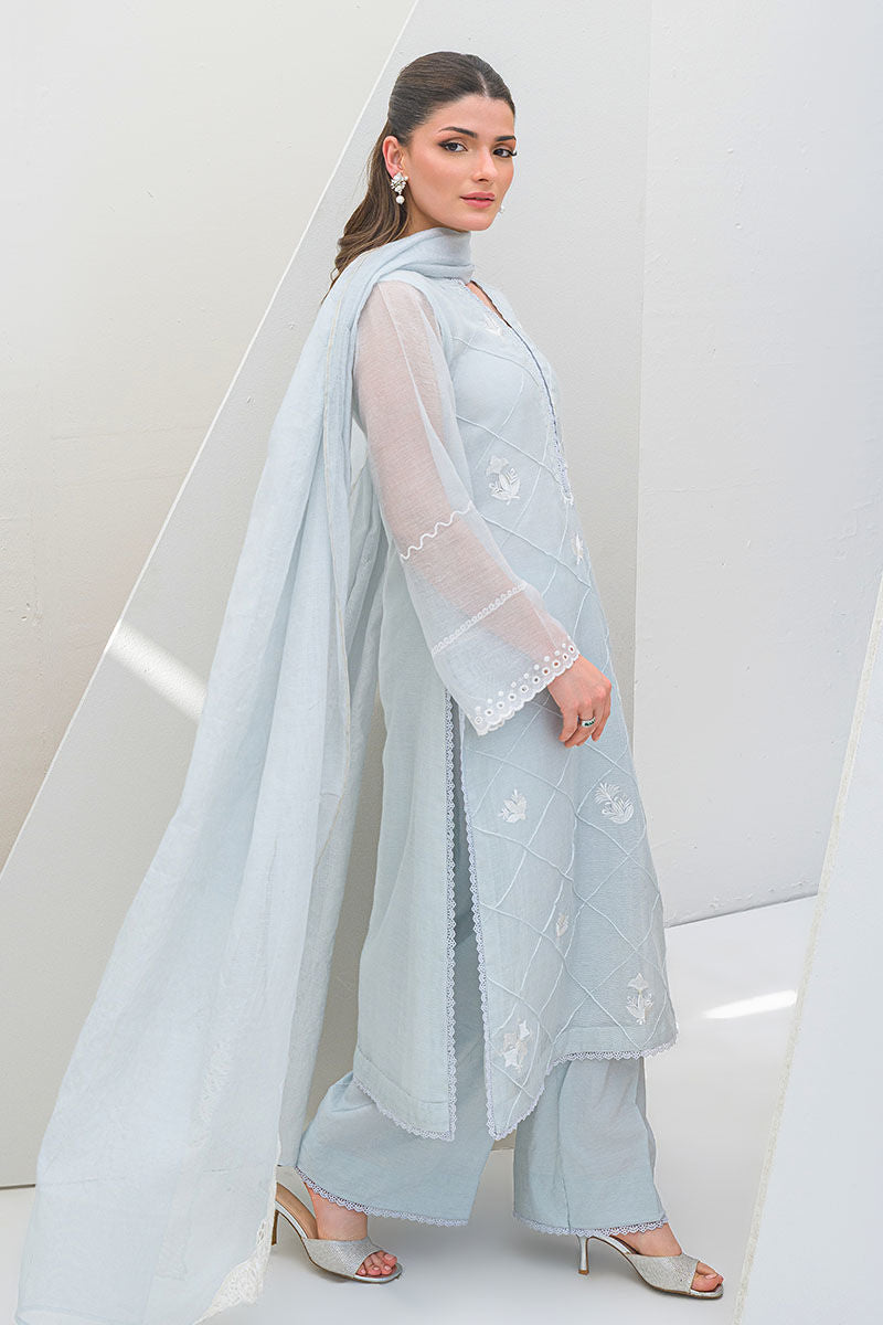Fatima Khan | Serene Eid Luxe Pret | Azure Frost