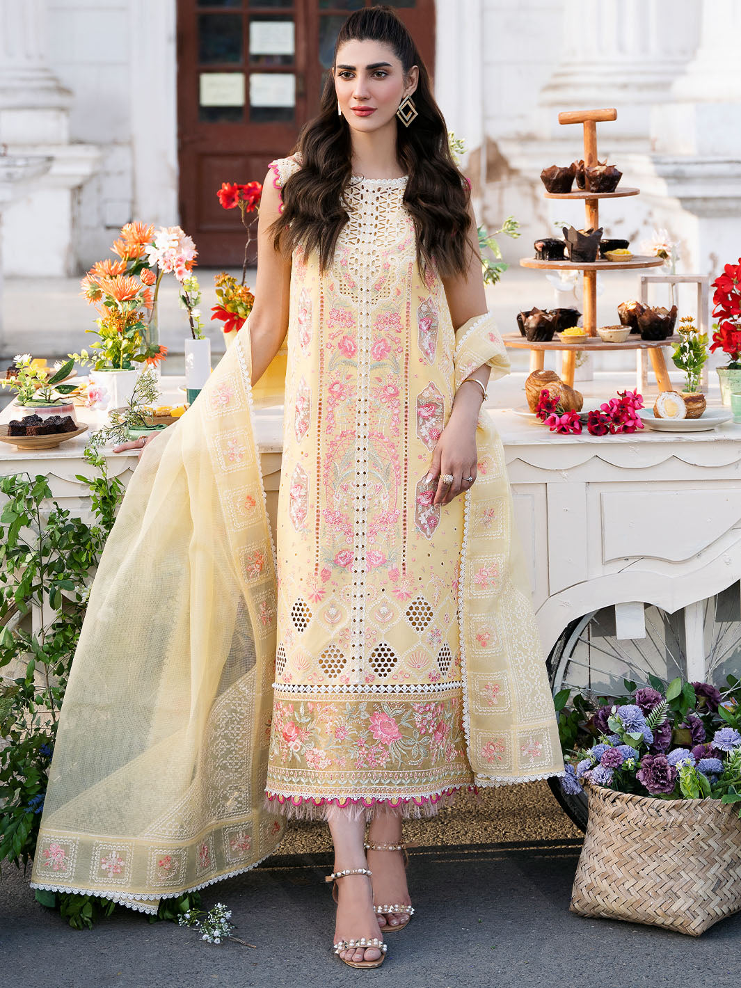 Bin Ilyas | Clara Embroidered Lawn 24 | 212 - B - Pakistani Clothes for women, in United Kingdom and United States