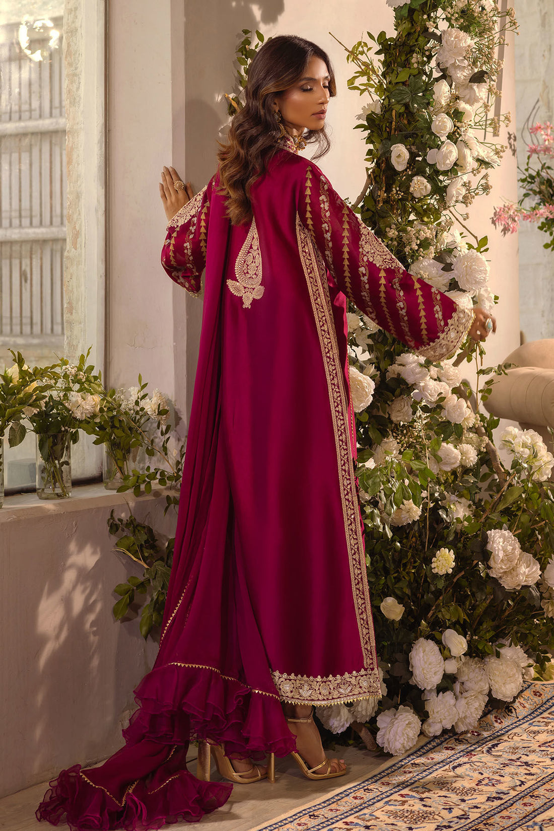 Annus Abrar | Designer Picks 24 | VISAAL CRANBERRY-SHIRT AND DUPATTA