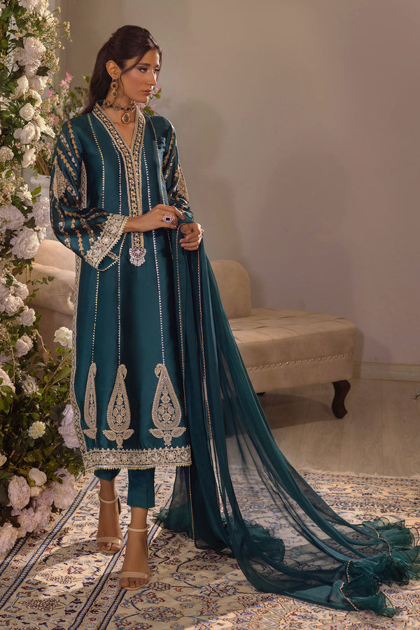 Annus Abrar | Designer Picks 24 | VISAAL EMERALD - SHIRT AND DUPATTA