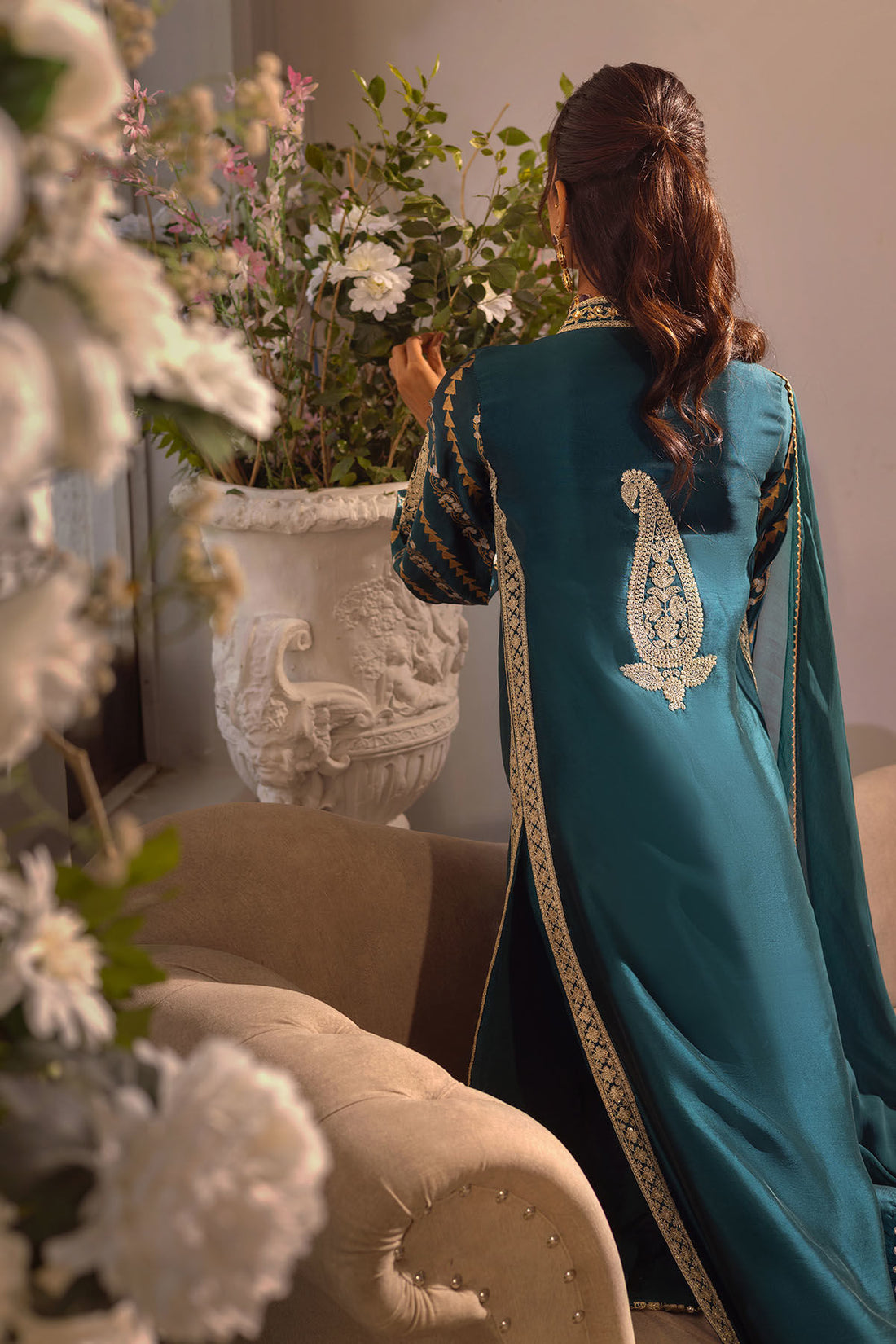 Annus Abrar | Designer Picks 24 | VISAAL EMERALD - SHIRT AND DUPATTA