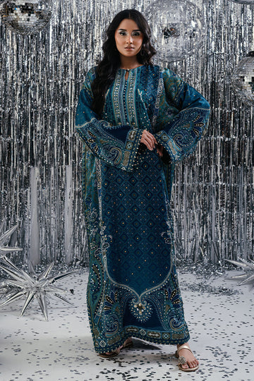Fatima Khan | Disco Revival Festive Silk | Chundri Kaftan