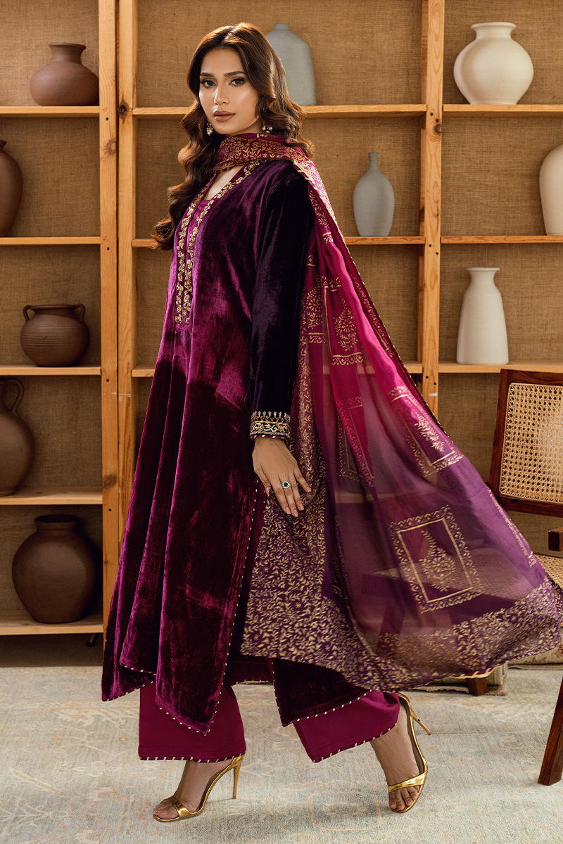 Fatima Khan | Warm Whisper Velvet 25 | Majestic Garnet