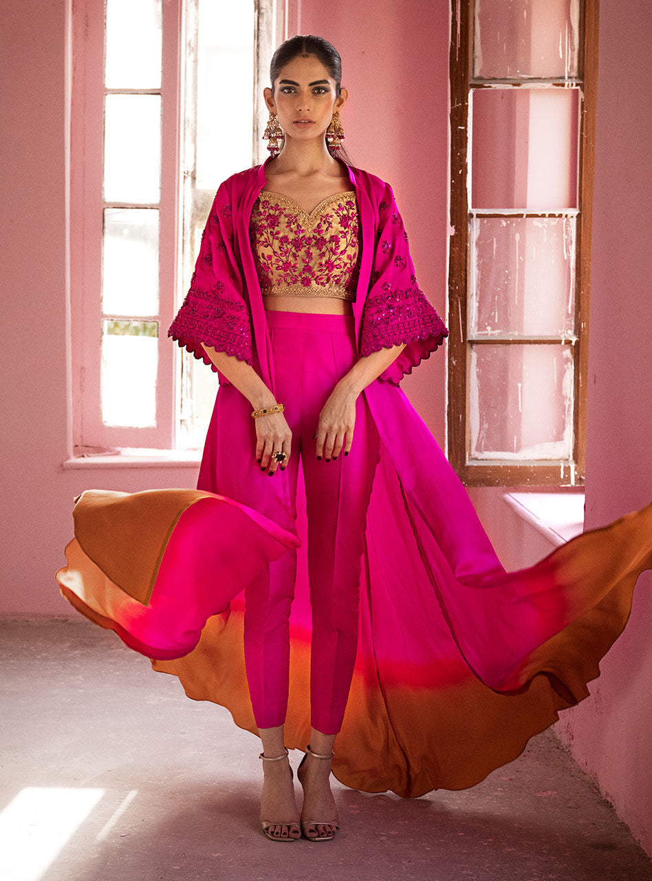 Zainab Chottani | Semi Formals | BLUSHING ROSEATTE