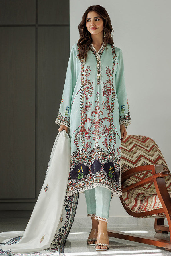 Deepak Perwani | Festive Lawn 24 | KTD4078 - Hoorain Designer Wear - Pakistani Ladies Branded Stitched Clothes in United Kingdom, United states, CA and Australia