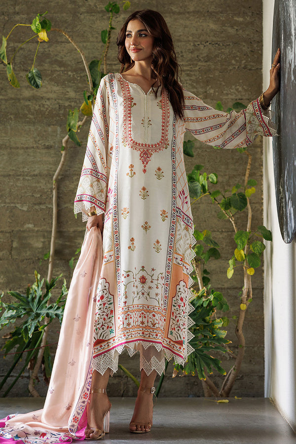 Deepak Perwani | Festive Lawn 24 | KTD4077 - Hoorain Designer Wear - Pakistani Ladies Branded Stitched Clothes in United Kingdom, United states, CA and Australia