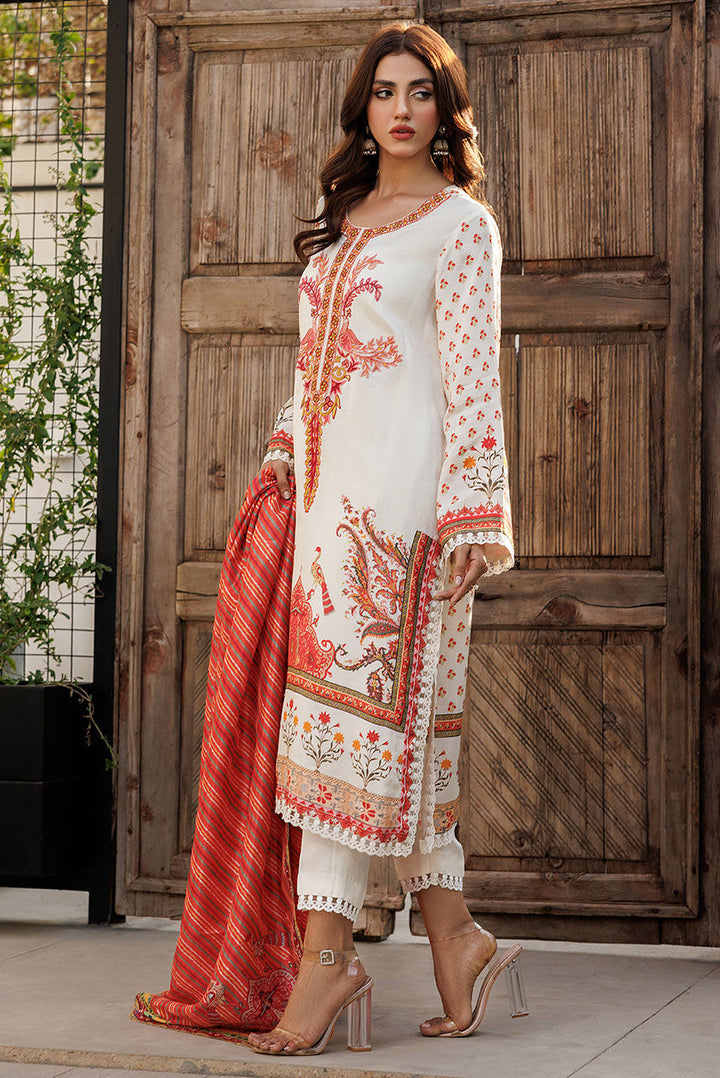 Deepak Perwani | Festive Lawn 24 | KTD4073 - Hoorain Designer Wear - Pakistani Ladies Branded Stitched Clothes in United Kingdom, United states, CA and Australia