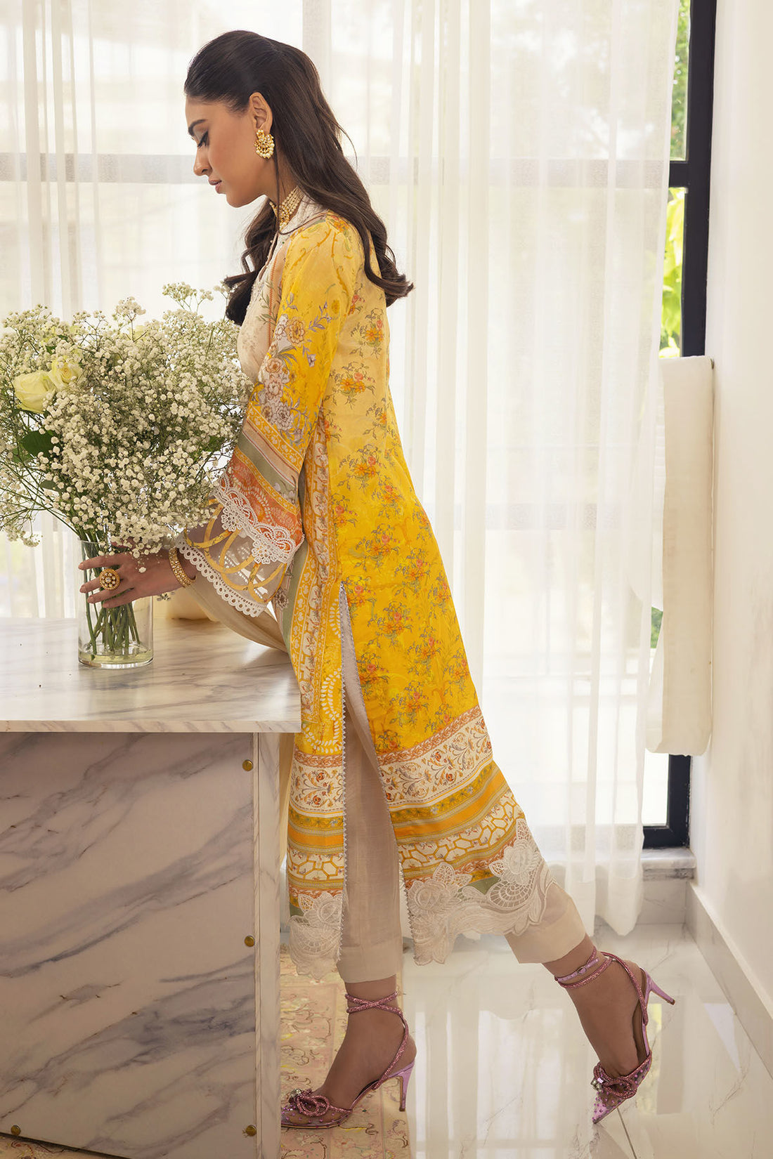 Annus Abrar | Luxe Silk Pret | ESMEYA - SHIRT AND DUPATTA