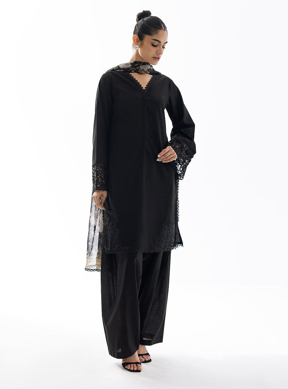 Zainab Chottani | Casual Pret | CHARCOAL NOVA