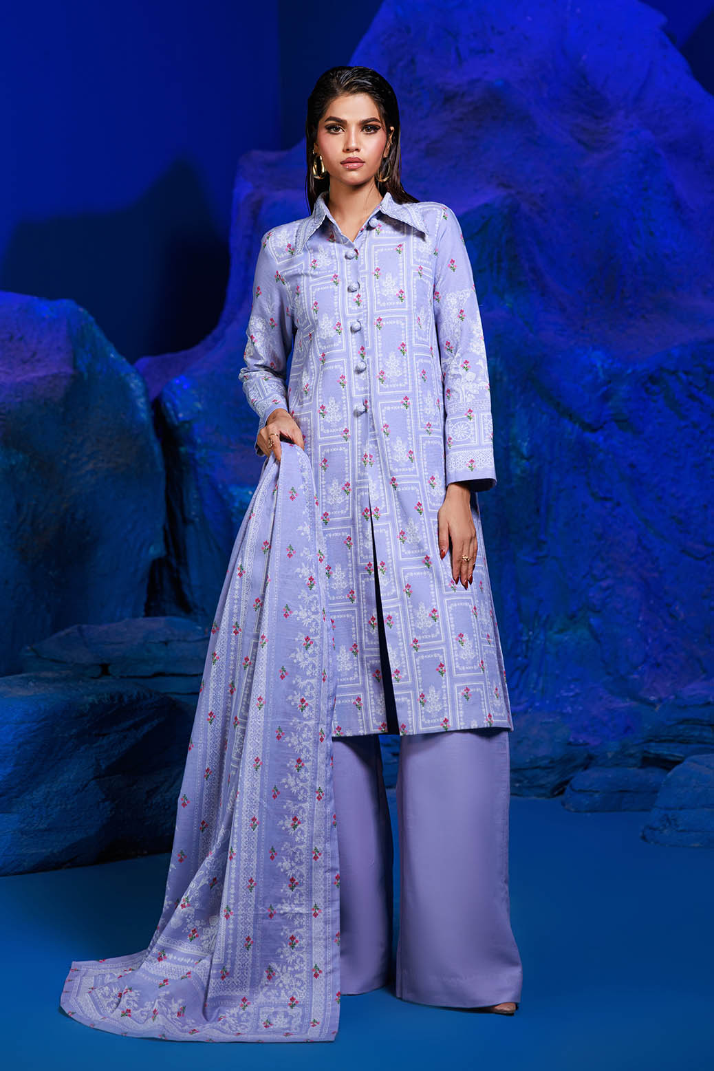 Bonanza Satrangi | Khaddar and Viscose | LAVENDER VIBES