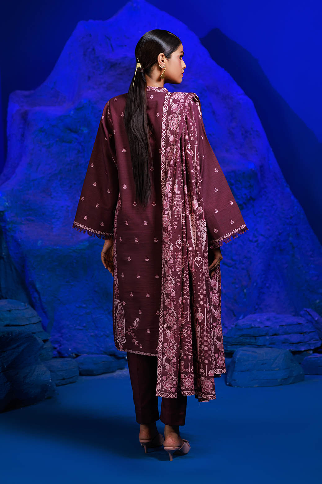 Bonanza Satrangi | Khaddar and Viscose | RED PEAR